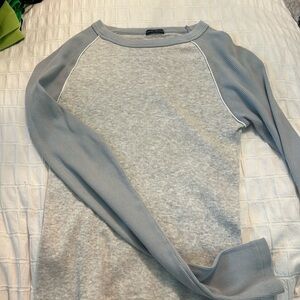 Brandy melville Grey and blue long sleeve top